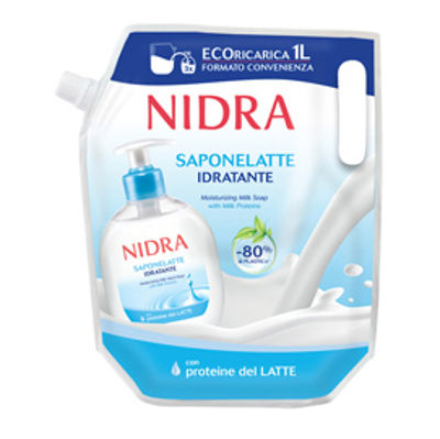 Immagine di Sapone liquido mani Nidra - ecoricarica 1 L - Gaia [186551]