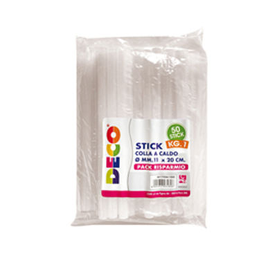 Immagine di Colla stick - 20 cm x diam. 11 mm - CWR - conf. 1 kg [T075A/1000]