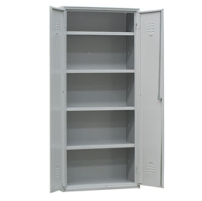 Immagine di Armadio multiuso in metallo - a 2 ante - 80 x 40 x180 cm - grigio - Fasma [AP/80/S]