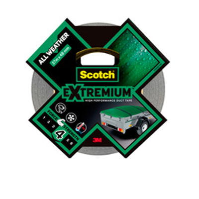 Immagine di Nastro adesivo extra resistenete - 48 mm x 27,4 mt - nero - Scotch® [7100205698]