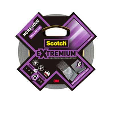 Immagine di Nastro adesivo Extra resistente no residui - 48 mm x 18 mt - nero - Scotch® [7100205697]