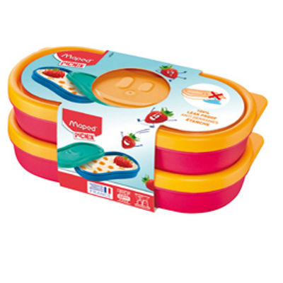 Immagine di Snack box Picnik Concept - rosa corallo - Maped - set 2 pezzi [870901]