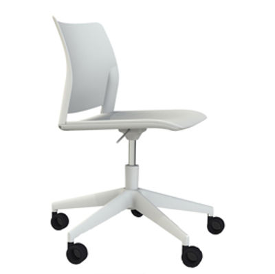 Immagine di Sedia Home / Office Alpha GB - senza braccioli - bianco - Unist [APGB bianco]