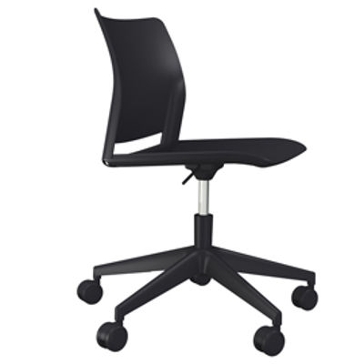 Immagine di Sedia Home / Office Alpha GN - senza braccioli - nero - Unist [APGN nero]