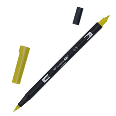 Immagine di Pennarello Dual Brush N076 - green ochre - Tombow [PABT-076]