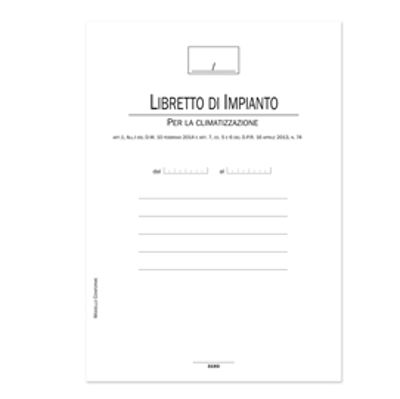 Immagine di Libretto impianti climatizzazione - 44 pag - DU319300000 - Data Ufficio [DU319300000]