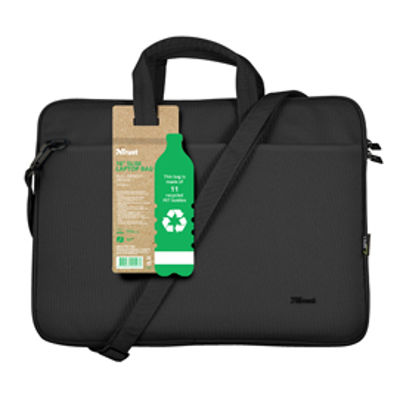 Immagine di Borsa per notebook Bologna - ecocompatibile - da 16'' -  nero - Trust [24447]