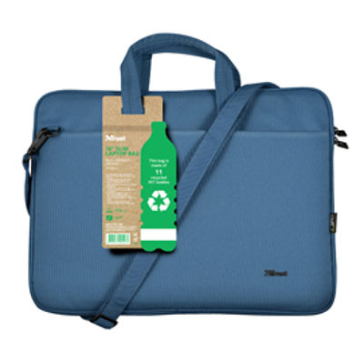 Immagine di Borsa per notebook Bologna - ecocompatibile - da 16'' - blu - Trust [24448]