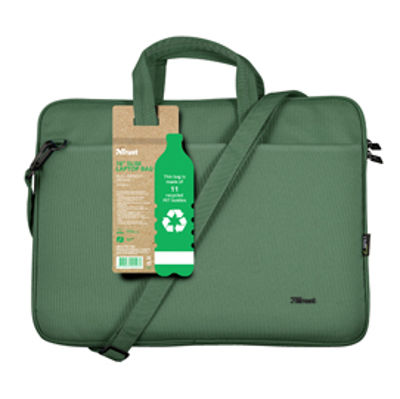 Immagine di Borsa per notebook Bologna - ecocompatibile - da 16'' - verde salvia - Trust [24450]