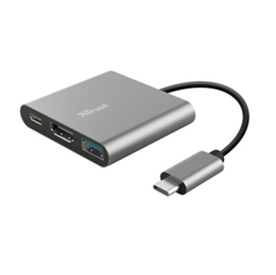 Immagine di Adattatore USB-C - multiporta 3-in-1 Dalyx - Trust [23772]