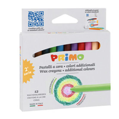 Immagine di Pastelli a cera Jumbo - D 9 mm x 85 mm - Primo - conf. 24 pezzi [0502PC12AD]