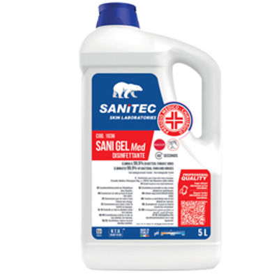 Immagine di Sani gel med - igienizzante mani - 5 lt - Sanitec [1036]