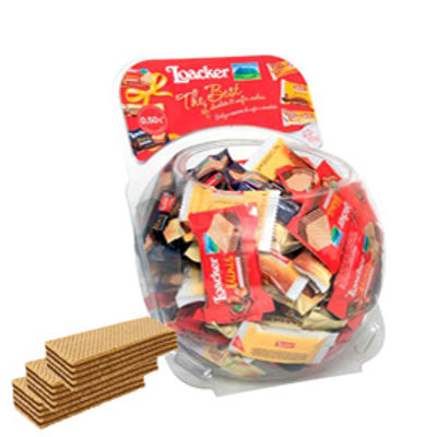 Immagine di Wafer Minis - 700 gr - Loacker - bolle self service da 140 pezzi [LOMIN]