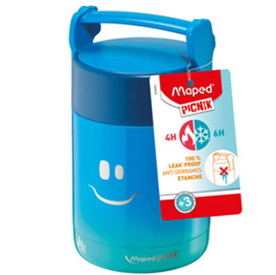 Immagine di Thermos Picnik Concept - per alimenti - 350 ml - blu - Maped [876003]