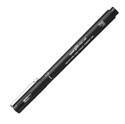 Immagine di Pin fineliner - punta 1.0 mm - nero - Uni Mitsubishi [M PIN110 N]