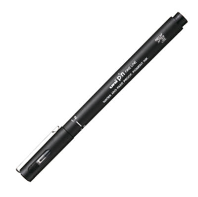 Immagine di Pin fineliner - punta 1.2 mm - nero - Uni Mitsubishi [M PIN112 N]