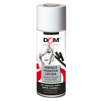 Immagine di Vernice fissativa - lucida - 400 ml - DOM [DOM-625]