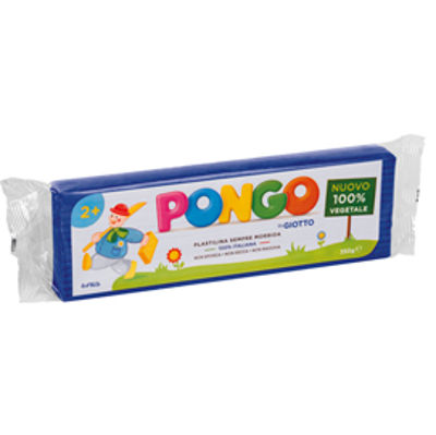 Immagine di Pasta Pongo - panetto 350 gr - blu - Giotto [F603503]