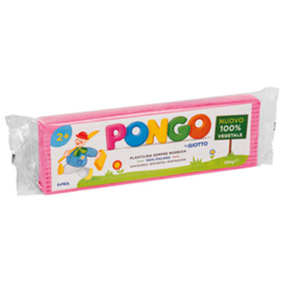 Immagine di Pasta Pongo - panetto 350 gr - rosa - Giotto [F603509]