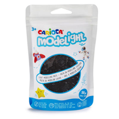 Immagine di Pasta Model Light - 50 gr - nero - Carioca [42686/01]