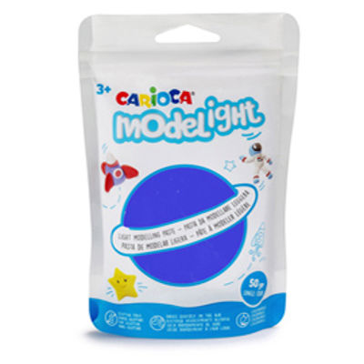 Immagine di Pasta Model Light - 50 gr - blu - Carioca [42686/18]