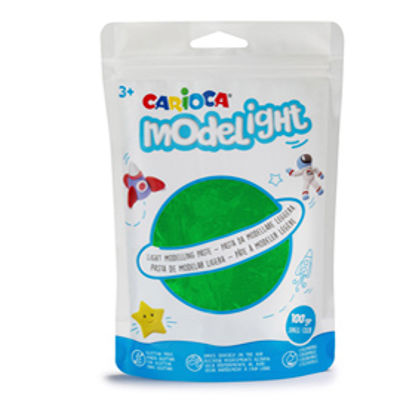 Immagine di Pasta Model Light - 100 gr - verde - Carioca [42685/15]