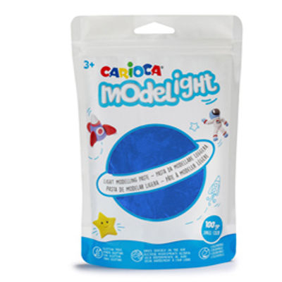 Immagine di Pasta Model Light - 100 gr - blu - Carioca [42685/18]