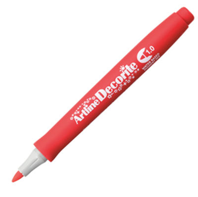 Immagine di Marcatore Decorite - punta tonda - 1.0 mm - rosso - Artline [A EDF-1/R]