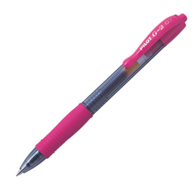 Immagine di Roller gel a scatto G-2 - punta 0,7mm - rosa - Pilot [001486]