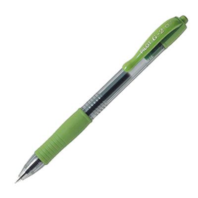 Immagine di Roller gel a scatto G-2 - punta 0,7mm - verde chiaro - Pilot [001394]