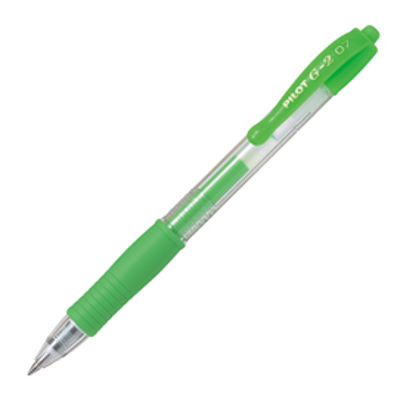 Immagine di Roller gel a scatto G-2 - punta 0,7mm - verde neon - Pilot [001384]