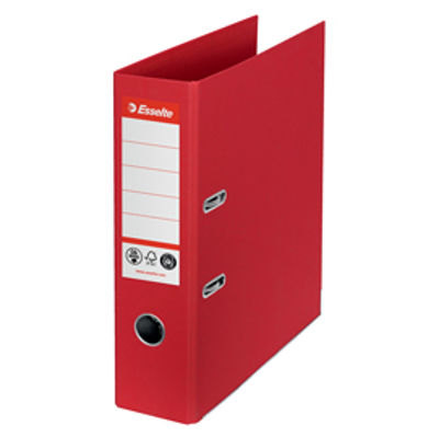 Immagine di Registratore a leva - CO2 neutral - A4 - dorso 75 mm - rosso - Esselte [627568]