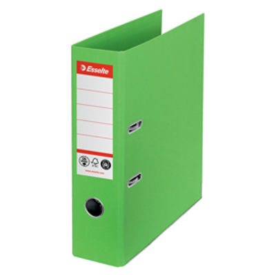 Immagine di Registratore a leva - CO2 neutral - A4 - dorso 75 mm - verde - Esselte [627567]