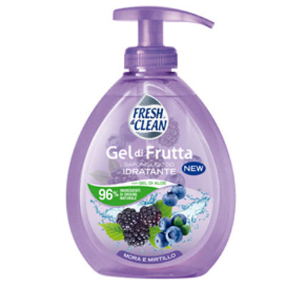 Immagine di Sapone Gel - liquido - mora/mirtillo - 300 ml - FreshClean [7-1197]