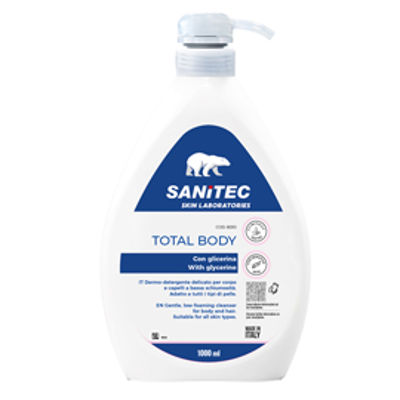 Immagine di Sapone Total Body - con glicerina - 1 Lt - Sanitec [6030]