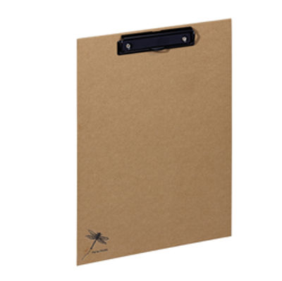 Immagine di Portablocco Pure - A4 - in cartone - carta kraft - con molla fermafogli - Pagna [P-44009-11]