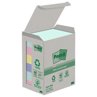 Immagine di Blocco Post it  Z-Notes Green - 653-1GB - Natural - 38 x 51 mm - 100 fogli - Post it  - conf. 6 pezzi [7100259445]