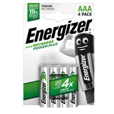 Immagine di Pile AAA Power Plus - ricaricabili - Energizer - blister 4 pezzi [E300850300]