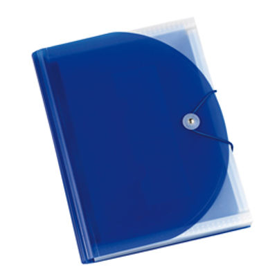 Immagine di Portadocumenti Plastidea - a soffietto - 13 tasche - PP - A4 - blu - Iternet [7041BL]