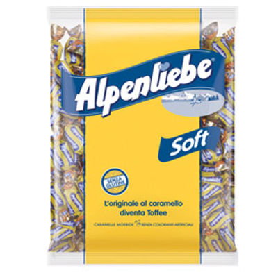 Immagine di Caramelle Alpenliebe Soft - gusto caramello - 400 gr - Alpenliebe - conf. 4 buste [ALP-04111800]