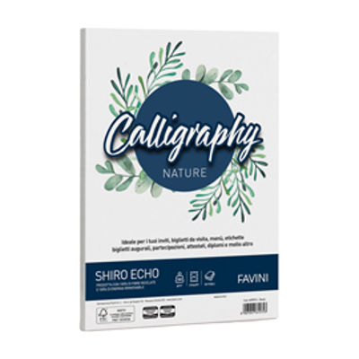 Immagine di Carta Calligraphy Nature Shiro Eco - A4 - 250 gr - gesso - Favini - conf. 50 fogli [A69O914]