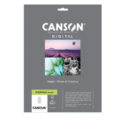 Immagine di Carta Inkjet Everyday - A4 - 200 gr - lucida - 15 fogli - Canson [C33300S000]