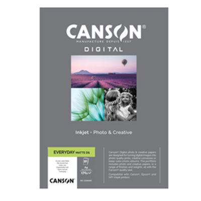 Immagine di Carta Inkjet Everyday - A4 - 170 gr - doppio lato opaco - 50 fogli - Canson [C33300S003]