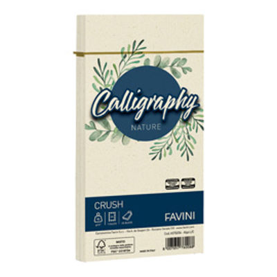 Immagine di Busta Calligraphy Nature Crush - 110 x 220 mm - 90 gr - alga - Favini - conf. 25 pezzi [A57Q204]