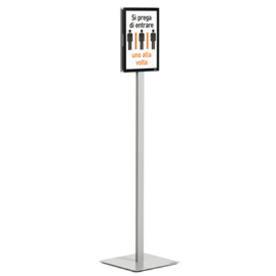 Immagine di Espositore Info Stand Basic - da pavimento - A4 - Durable [5012-57]