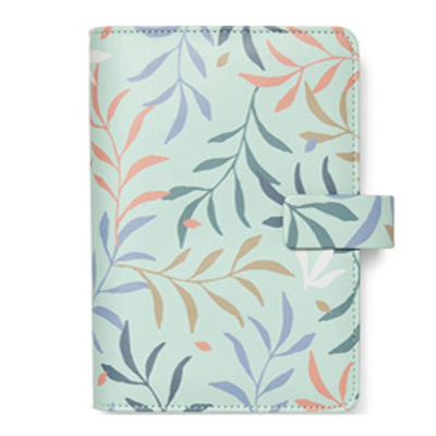 Immagine di Organiser Botanical - f.to Personal 187 x 153 x 40 mm - con cinturino - menta - Filofax [22-022648]