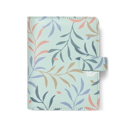 Immagine di Organiser Botanical - f.to Pocket 146 x 128 x 36 mm - con cinturino - menta - Filofax [22-022647]