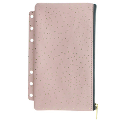 Immagine di Pochette Confetti - per organiser - c/zip - f.to A5 / Personal - rosa - Filofax [132709]