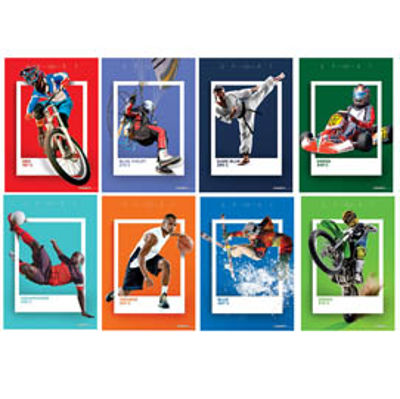 Immagine di Maxiquaderno Sport Color 2022 - A4 - 4 mm - 21 fogli - 80 gr - Blasetti [7932]