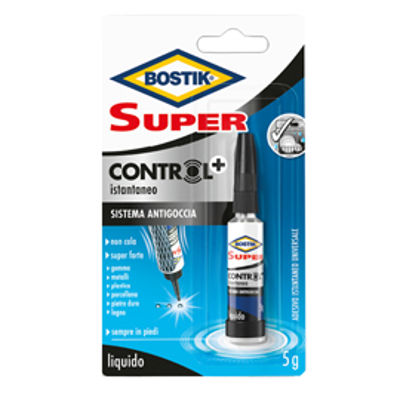 Immagine di Colla istantanea Super Control - universale - c/sistema antigoccia - 5 gr - Bostik [D2718]